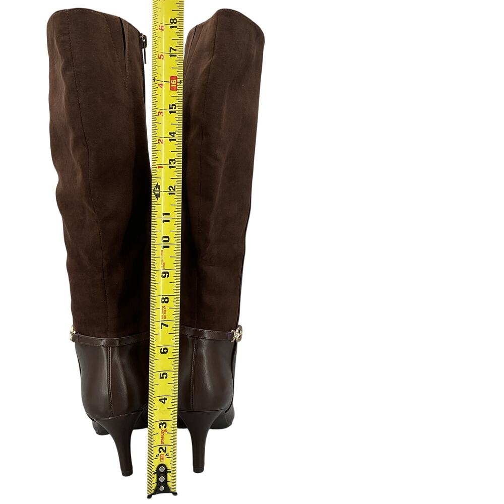 NEW Karen Scott Women’s Freyln Comfort Insole Knee High Boots Brown Size 5M - Picture 3 of 10